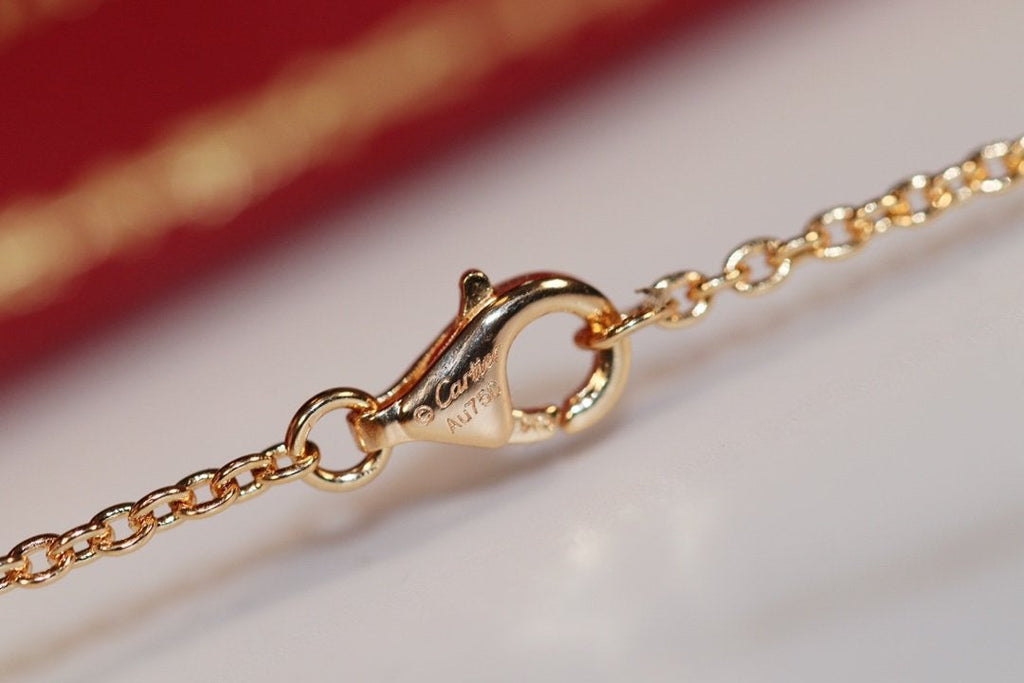 CARTIER LOVE NECKLACE PINK GOLD AND SILVER