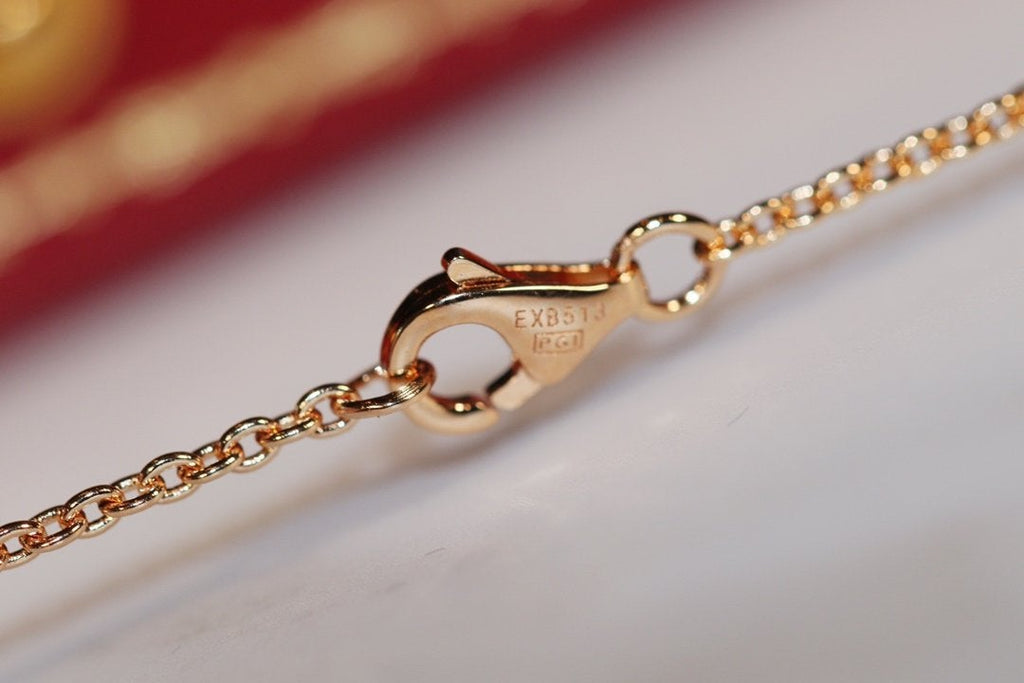 CARTIER LOVE NECKLACE PINK GOLD AND SILVER