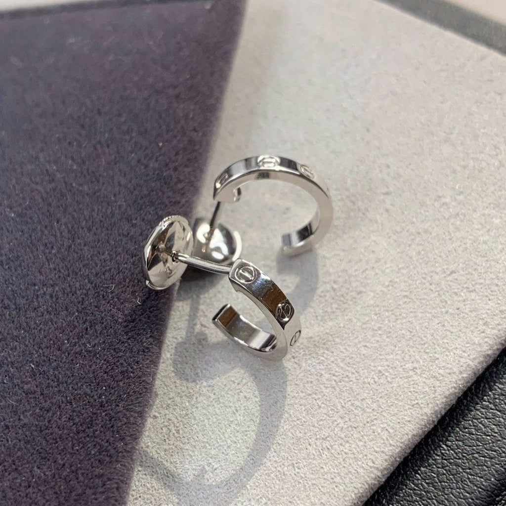 CARTIER LOVE EARRINGS 2.65MM SILVER