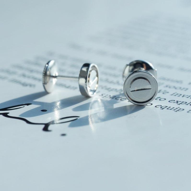 CARTIER LOVE EARRINGS SILVER 10MM