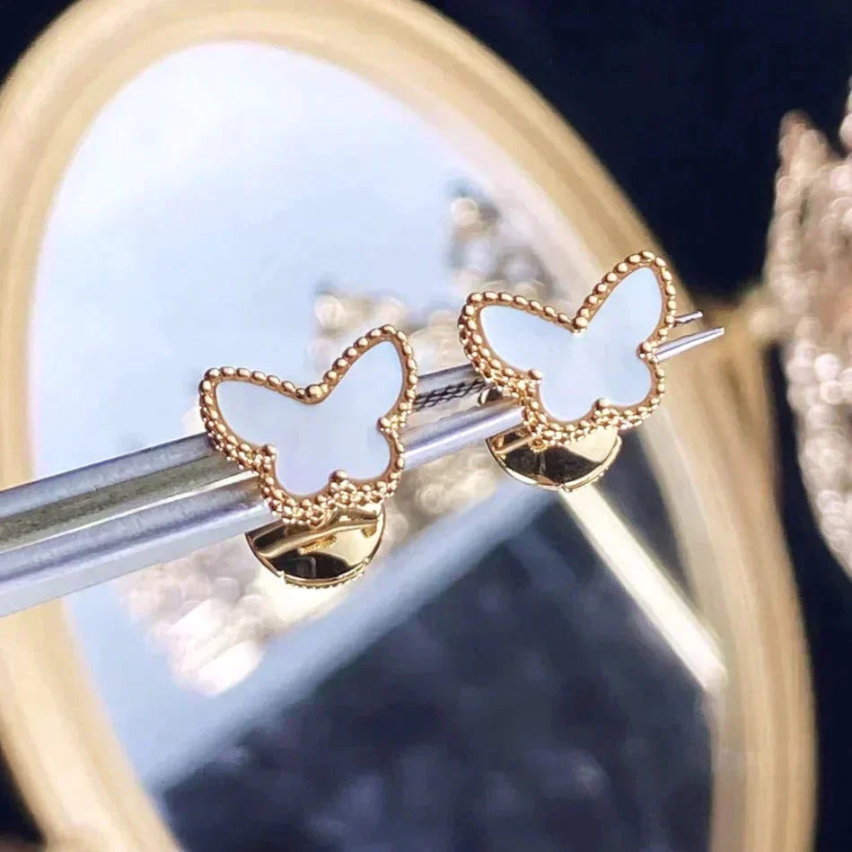 VCA SWEET BUTTERFLY MOP EARSTUDS