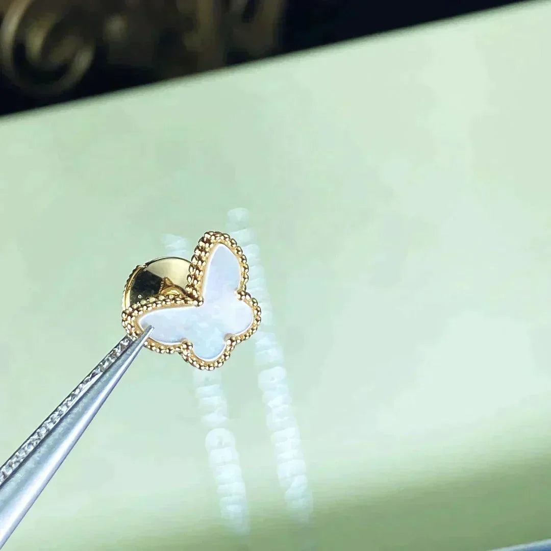 VCA SWEET BUTTERFLY MOP EARSTUDS