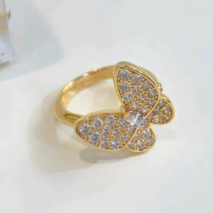 VCA BUTTERFLY DIAMOND RING