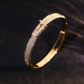 HERMES KELLY BRACELET DIAMOND PAVED