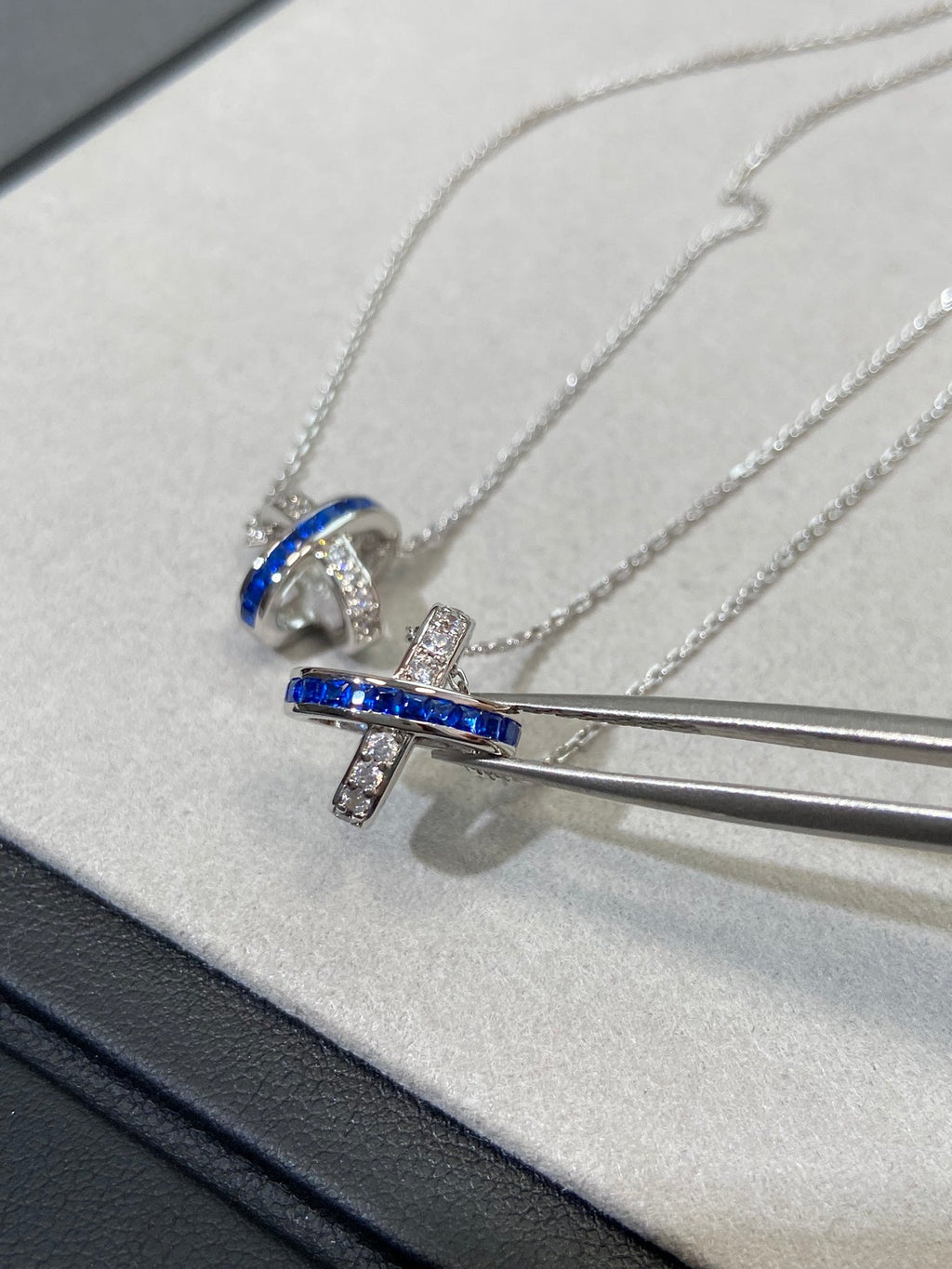 CHAUMET LIENS DIAMOND SILVER NECKLACE