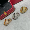 CARTIER LOVE 5.5MM DIAMOND PAVED EARRINGS