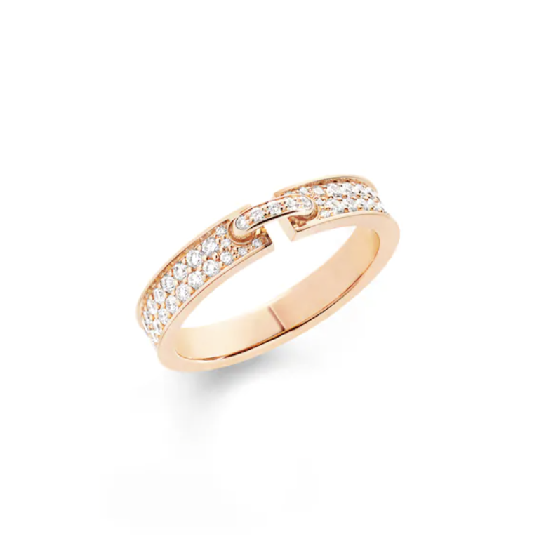 CHAUMET ALLIANCE LIENS VIDENCE PAVED DIAMOND 4MM RING