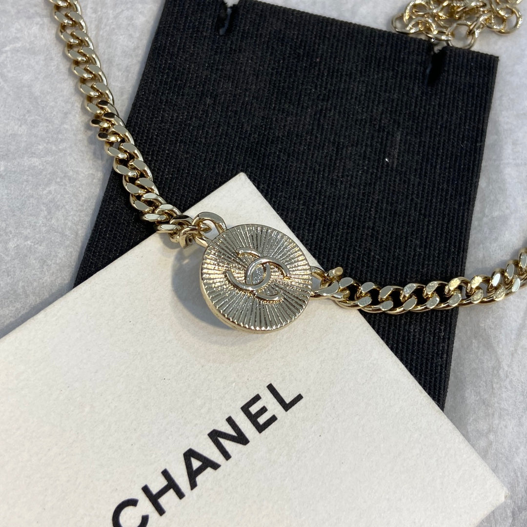 Chanel Button Necklace