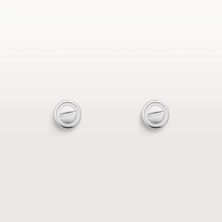 CARTIER LOVE EARRINGS SILVER 10MM