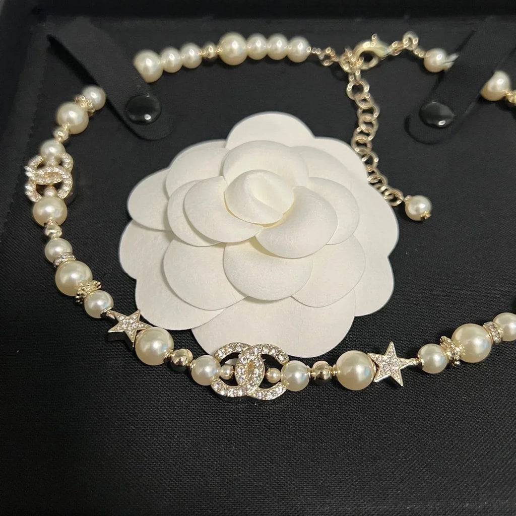 Chanel Pearl Star Choker Bracelet