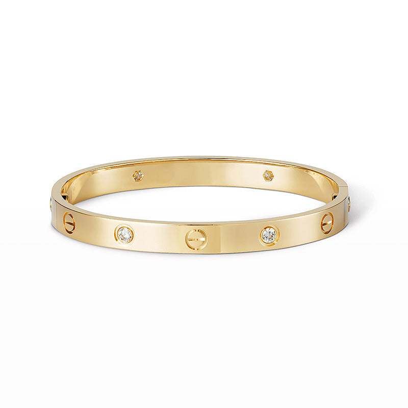 CARTIER LOVE BRACELET 6.1MM 4 DIAMONDS