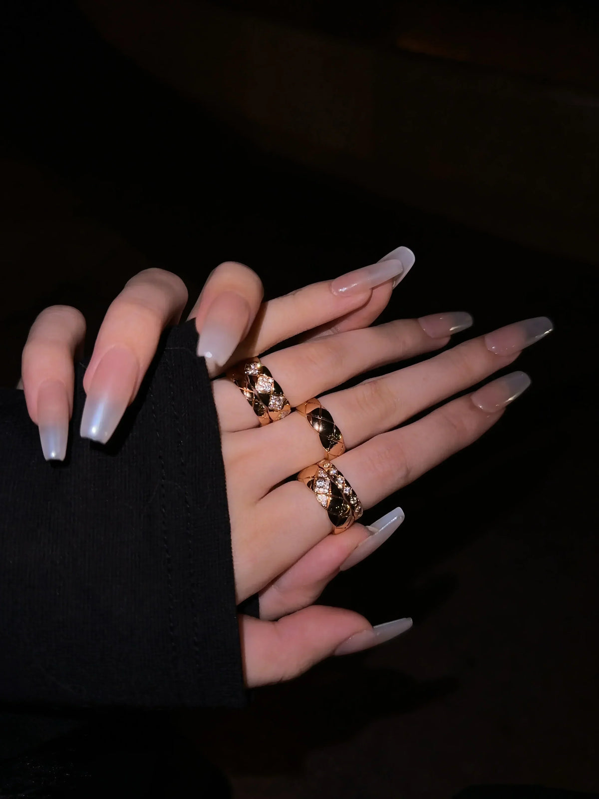 Chanel Coco Crush Ring Quilted Motif