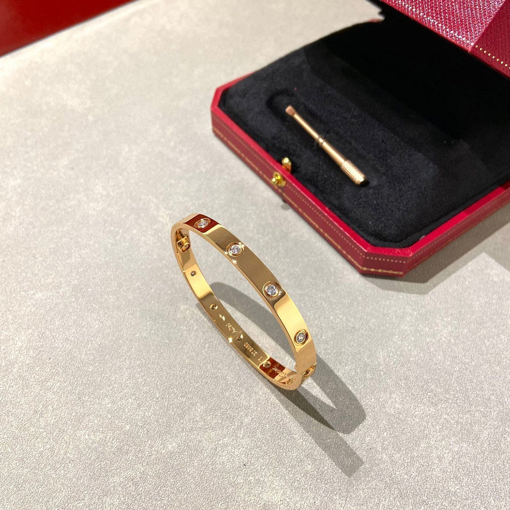 CARTIER LOVE BRACELET 6.1MM 10 DIAMONDS