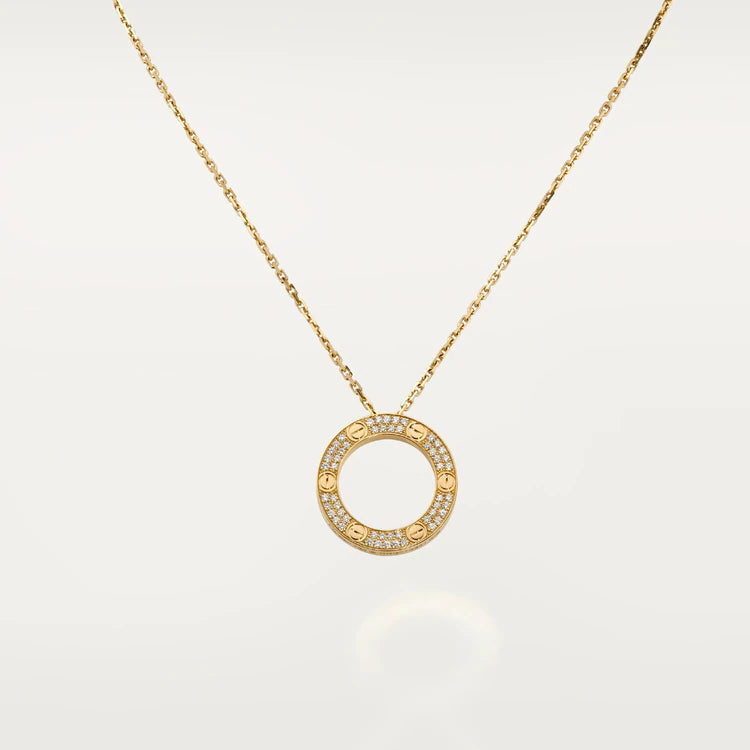 CARTIER LOVE NECKLACE ADJUSTABLE ROSE GOLD