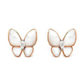 VCA BUTTERFLY MOP DIAMOND EARRINGS